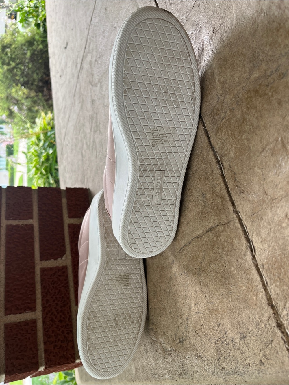 Steve Madden Dusty Pink Platform Lace-Up Sneakers - Picture 5 of 7